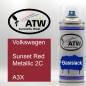 Preview: Volkswagen, Sunset Red Metallic 2C, A3X: 400ml Sprühdose, von ATW Autoteile West.